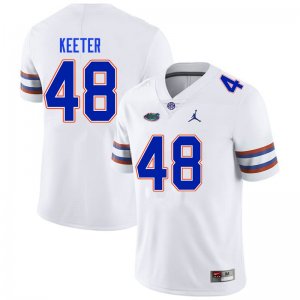 Men's Florida Gators #48 Noah Keeter NCAA Nike White Authentic Stitched College Football Jersey ITZ6362RX